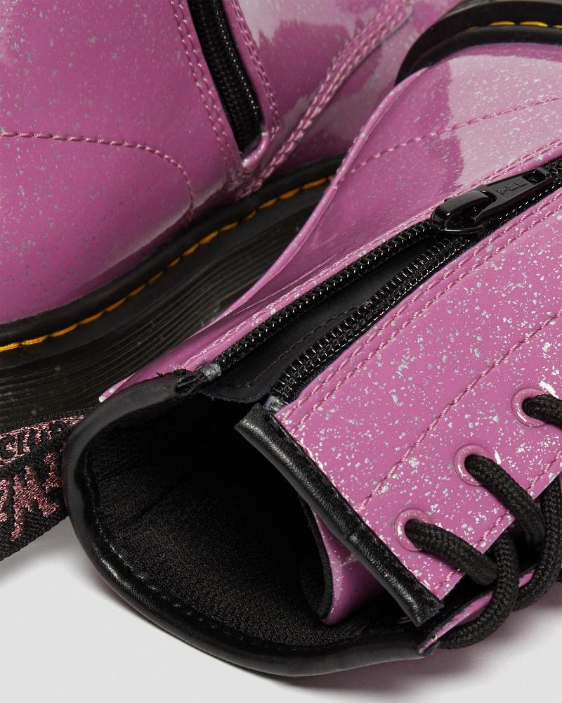 Dr Martens Youth 1460 Glitter Veterlaarzen Kinderen Roze | NL 117MQZ